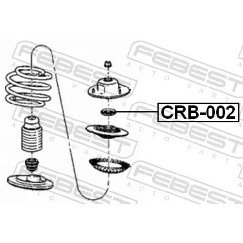 Valivé ložisko uloženia tlmiča FEBEST CRB-002 - obr. 1