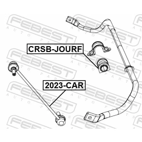 Uloženie priečneho stabilizátora FEBEST CRSB-JOURF - obr. 1