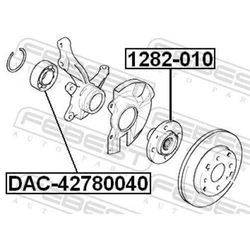 Ložisko kolesa FEBEST DAC42780040 - obr. 1