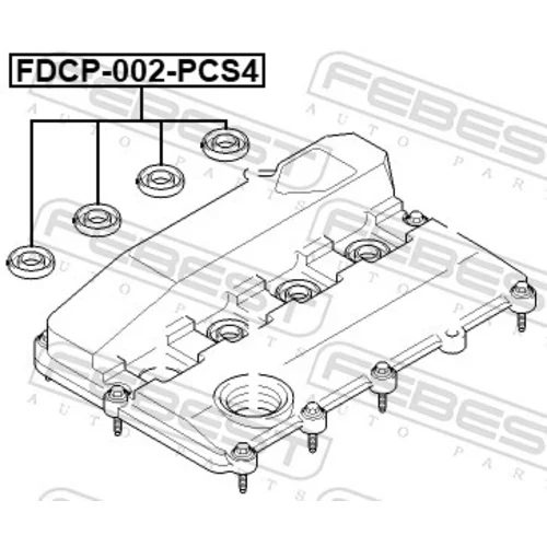 Tesniaci krúžok držiaka trysky FDCP-002-PCS4 /FEBEST/ - obr. 1