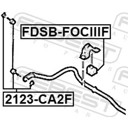 Uloženie priečneho stabilizátora FEBEST FDSB-FOCIIIF - obr. 1