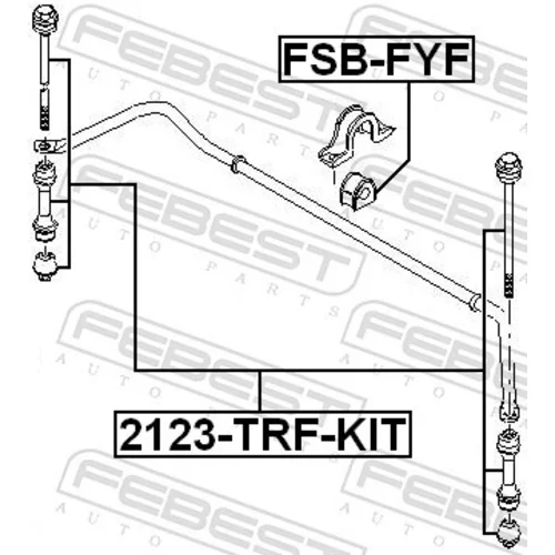 Uloženie priečneho stabilizátora FEBEST FSB-FYF - obr. 1