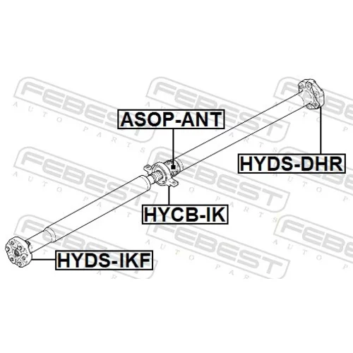 Kĺb pozdĺžneho hriadeľa FEBEST HYDS-IKF - obr. 1