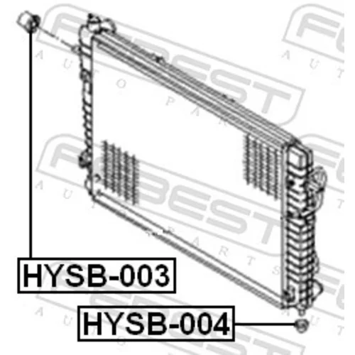 Uloženie chladiča FEBEST HYSB-003 - obr. 1