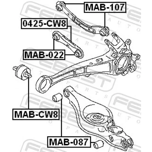 Uloženie riadenia MAB-022 /FEBEST/ - obr. 1