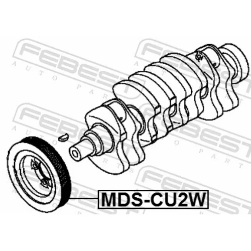 Remenica kľukového hriadeľa MDS-CU2W /FEBEST/ - obr. 1