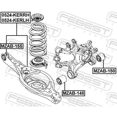 Uloženie riadenia FEBEST MZAB-155 - obr. 1