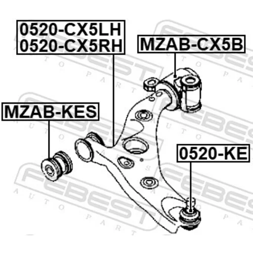 Uloženie riadenia FEBEST MZAB-CX5B - obr. 1