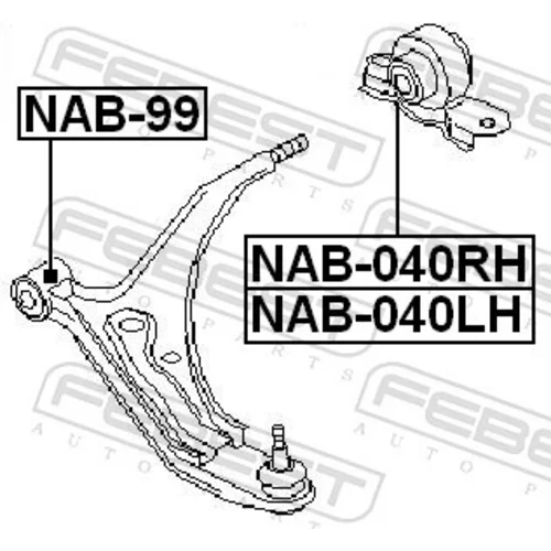 Uloženie riadenia FEBEST NAB-040RH - obr. 1