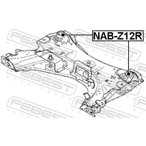 Uloženie tela nápravy FEBEST NAB-Z12R - obr. 1