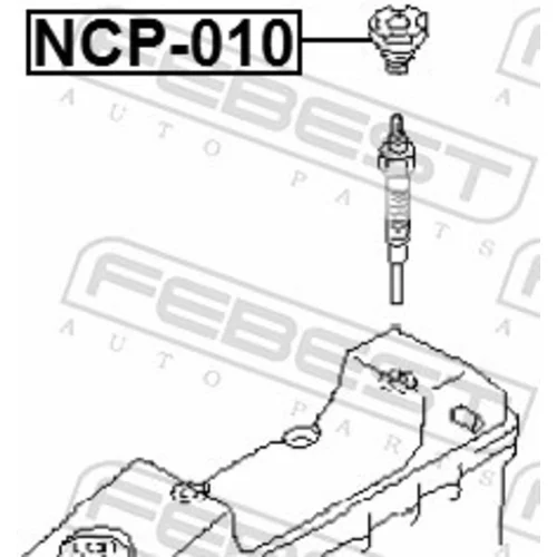 Tesnenie veka hlavy valcov FEBEST NCP-010 - obr. 1