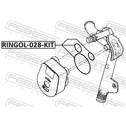 Sada tesnení chladiča oleja RINGOL-028-KIT /FEBEST/ - obr. 1