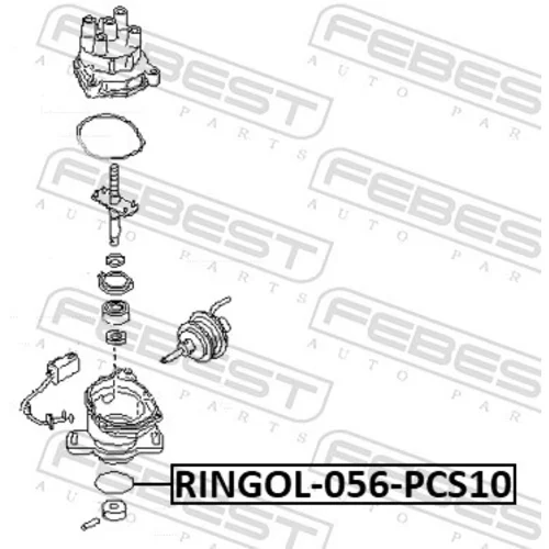 Tesnenie obalu termostatu FEBEST RINGOL-056-PCS10 - obr. 1