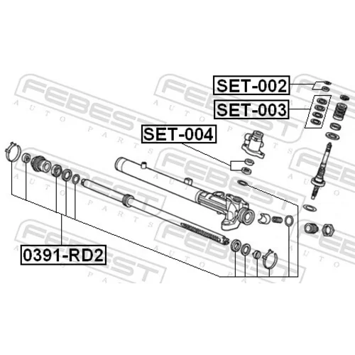 Sada na opravu prevodovky riadenia FEBEST SET-004 - obr. 1