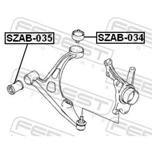 Uloženie riadenia FEBEST SZAB-035 - obr. 1