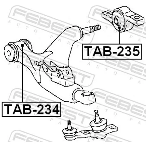 Uloženie riadenia FEBEST TAB-235 - obr. 1