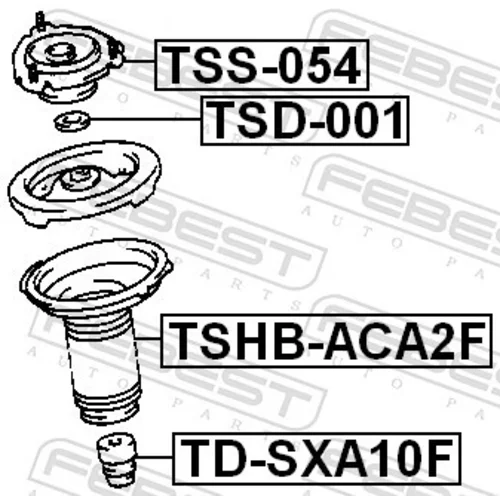 Doraz odpruženia FEBEST TD-SXA10F - obr. 1