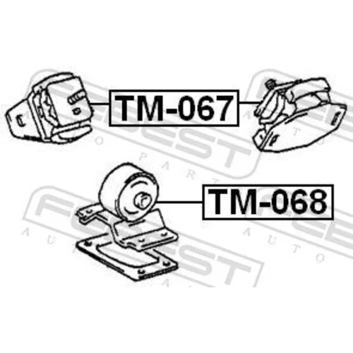 Uloženie motora FEBEST TM-068 - obr. 1