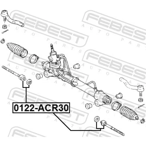 Axiálny čap tiahla riadenia FEBEST 0122-ACR30 - obr. 1