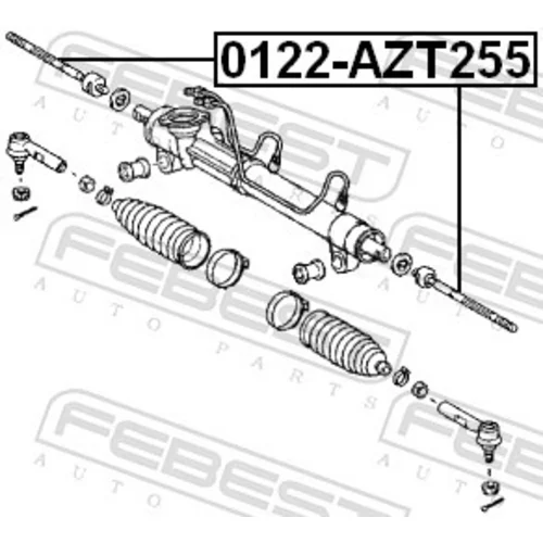 Axiálny čap tiahla riadenia FEBEST 0122-AZT255 - obr. 1