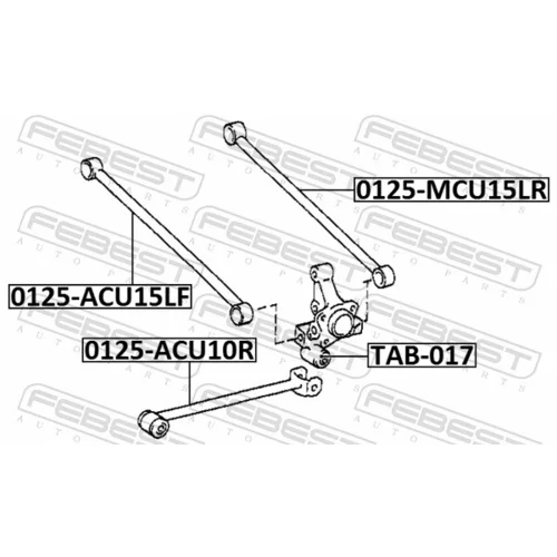 Rameno zavesenia kolies FEBEST 0125-MCU15LR - obr. 1