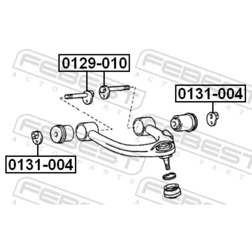 Skrutka pre nastavenie odklonu kolesa FEBEST 0129-010 - obr. 1