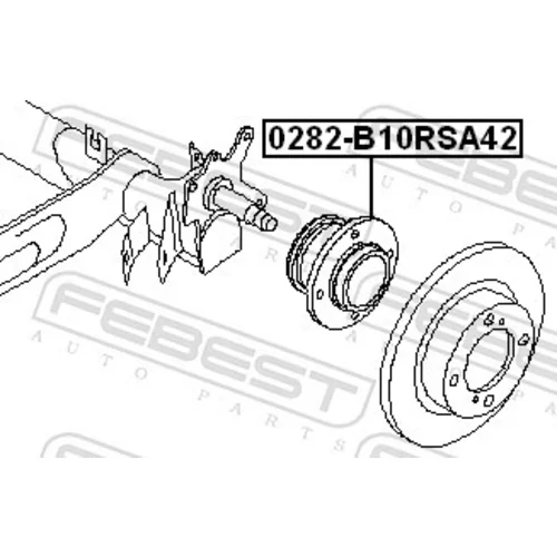 Náboj kolesa FEBEST 0282-B10RSA42 - obr. 1