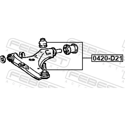 Zvislý/nosný čap FEBEST 0420-D21 - obr. 1