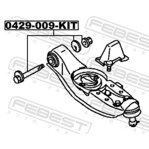 Súprava skrutiek na korekciu odklonu kolesa FEBEST 0429-009-KIT - obr. 1