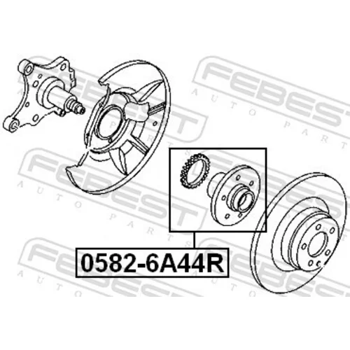 Náboj kolesa FEBEST 0582-6A44R - obr. 1