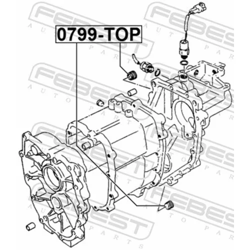 Skrutka olejovej vane 0799-TOP /FEBEST/ - obr. 1