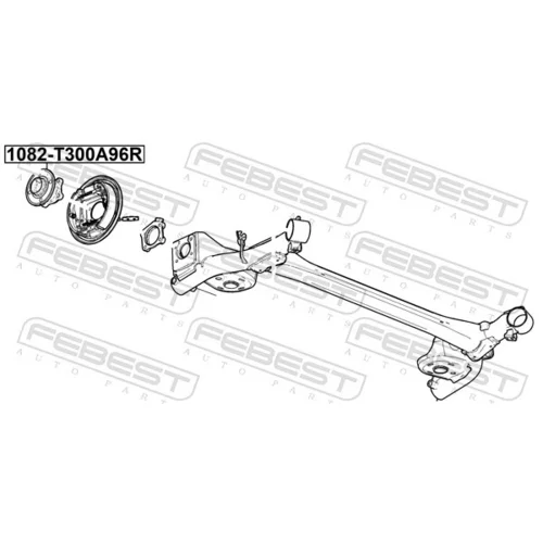 Náboj kolesa 1082-T300A96R /FEBEST/ - obr. 1