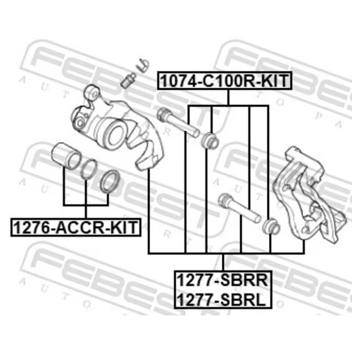 Opravná sada brzdového strmeňa FEBEST 1276-ACCR-KIT - obr. 1