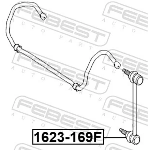 Tyč/Vzpera stabilizátora FEBEST 1623-169F - obr. 1