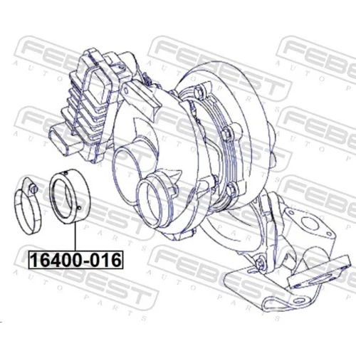 Tesnenie prívodu turbíny FEBEST 16400-016 - obr. 1