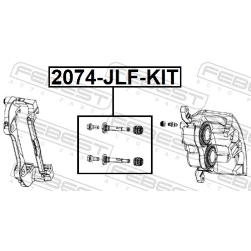 Vodiaci čap brzdového strmeňa 2074-JLF-KIT /FEBEST/ - obr. 1