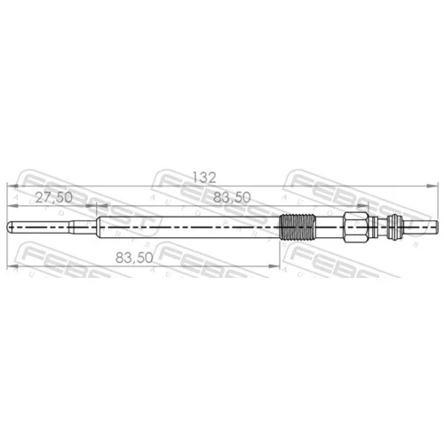 Žeraviaca sviečka FEBEST 22642-001 - obr. 1