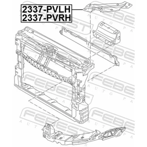 Uloženie, rám vozilda FEBEST 2337-PVRH - obr. 1