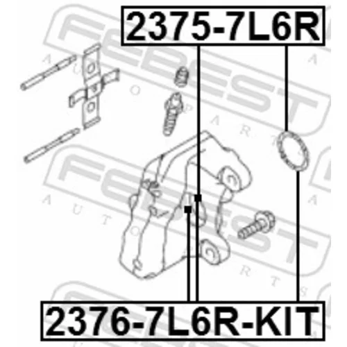 Opravná sada brzdového strmeňa FEBEST 2376-7L6R-KIT - obr. 1