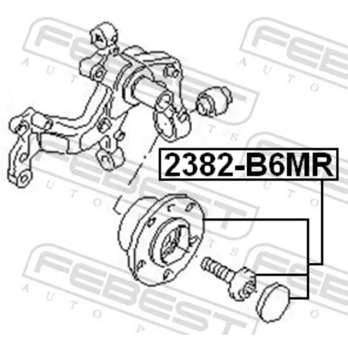 Náboj kolesa FEBEST 2382-B6MR - obr. 1