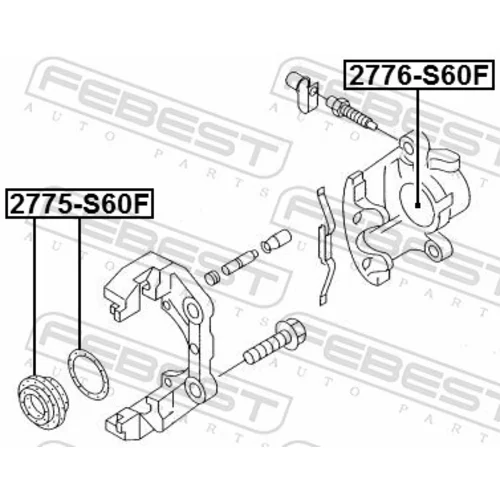 Opravná sada brzdového strmeňa FEBEST 2775-S60F - obr. 1