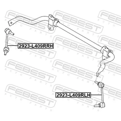 Tyč/Vzpera stabilizátora FEBEST 2923-L409RLH - obr. 1