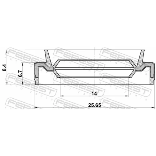 Tesnenie mechanickej prevodovky FEBEST 95EAY-15250708X - obr. 1