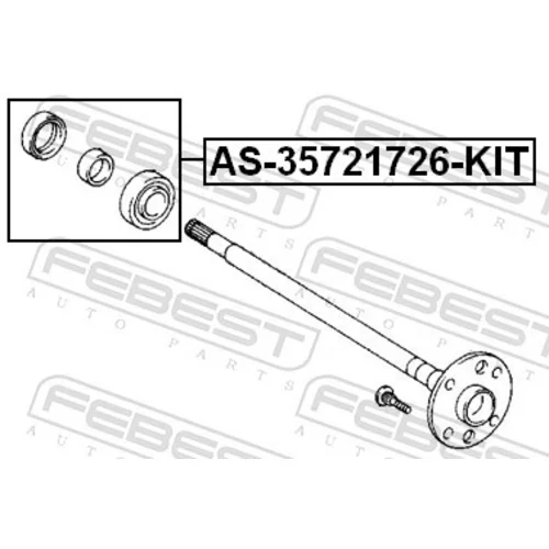 Ložisko hnacieho hriadeľa FEBEST AS-35721726-KIT - obr. 1