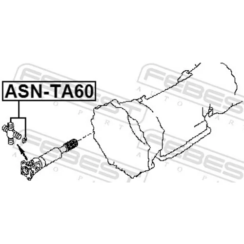 Kĺb pozdĺžneho hriadeľa FEBEST ASN-TA60 - obr. 1