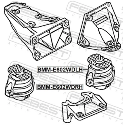 Uloženie motora FEBEST BMM-E602WDLH - obr. 1