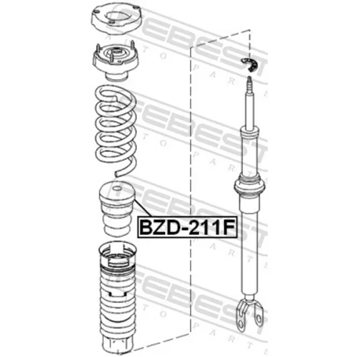 Doraz odpruženia FEBEST BZD-211F - obr. 1