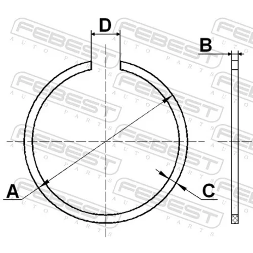 Manžeta hnacieho hriadeľa - montážna sada FEBEST CC-2-27X2-PCS5 - obr. 1