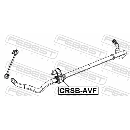 Uloženie priečneho stabilizátora FEBEST CRSB-AVF - obr. 1