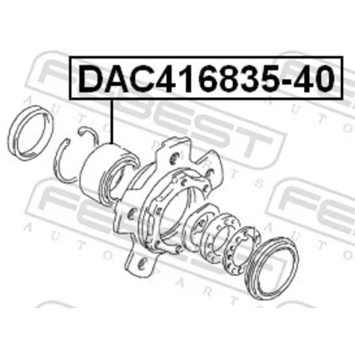 Ložisko kolesa FEBEST DAC416835-40 - obr. 1